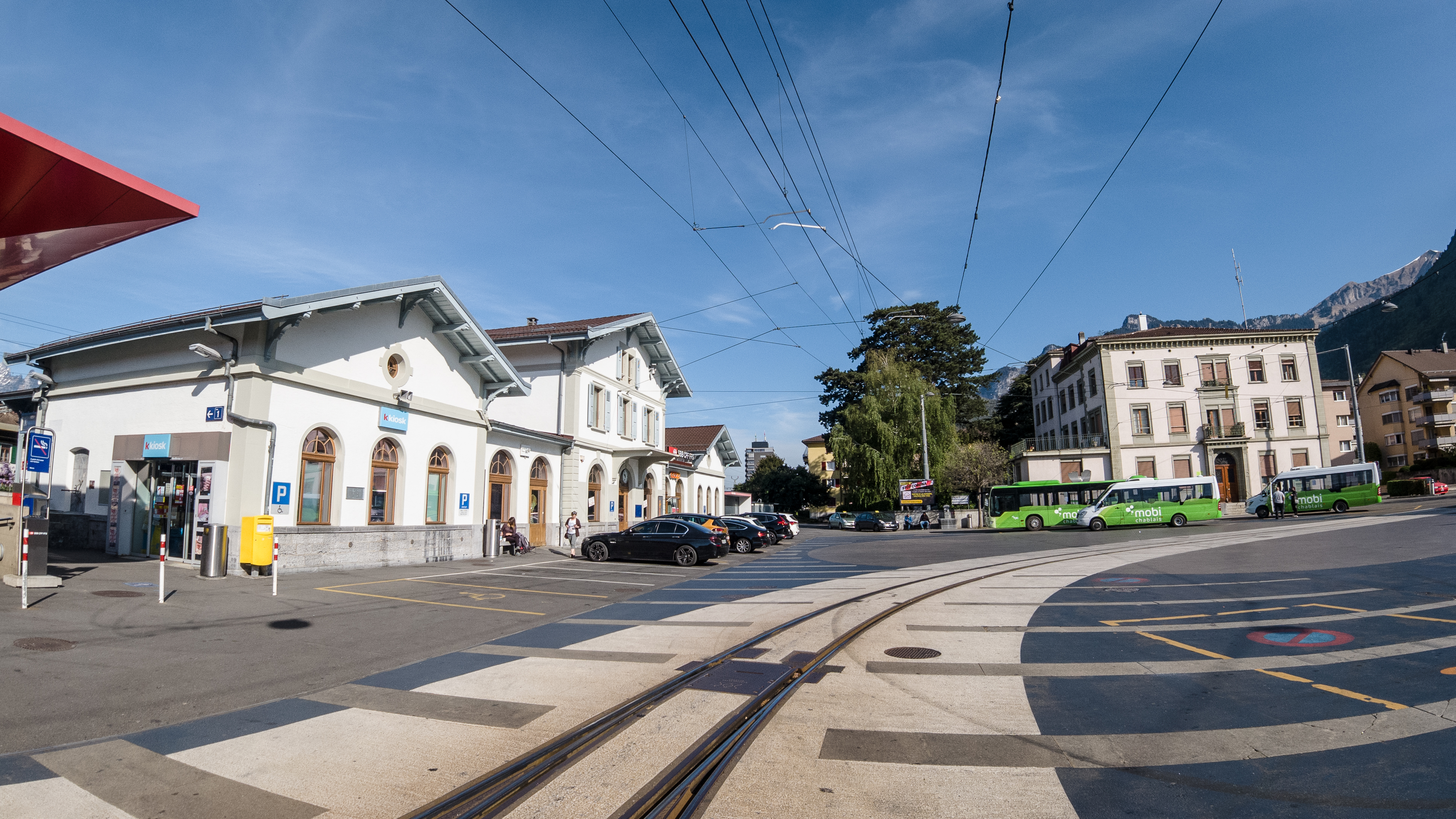 Réorganisation de la Place de la Gare d'Aigle en vue